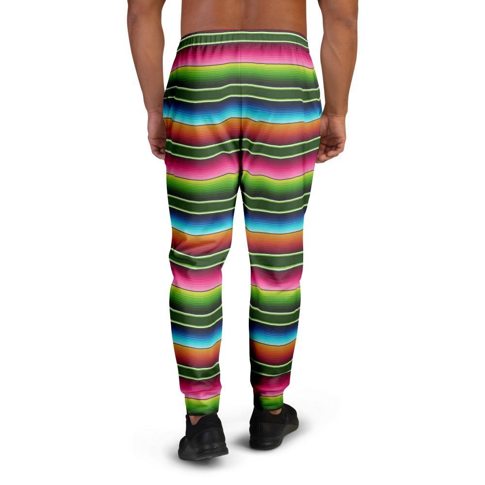 Serape Baja Mexican Men's Joggers-grizzshop
