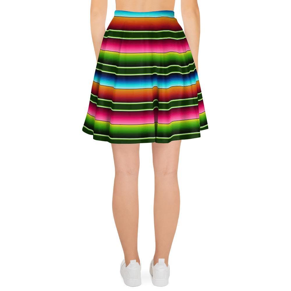 Serape Baja Mexican Women's Skirt-grizzshop