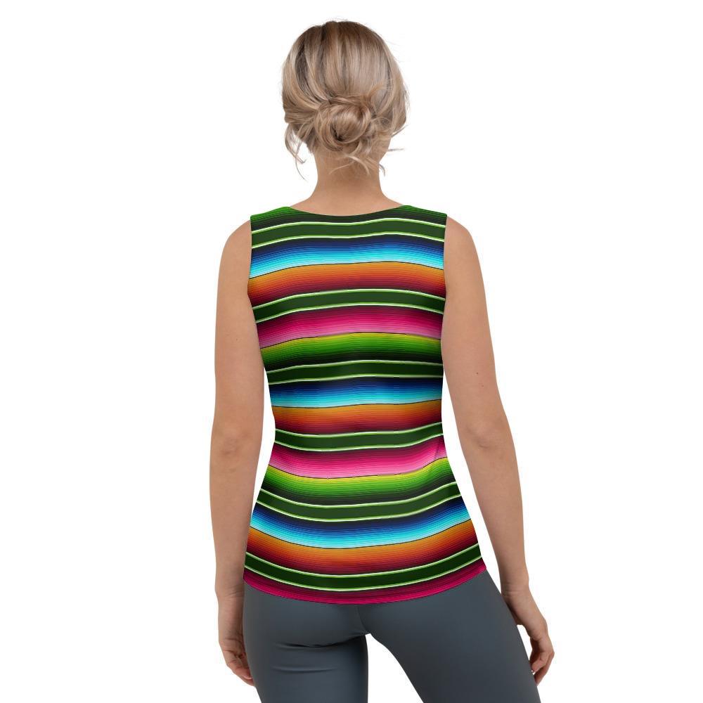 Serape Baja Mexican Women's Tank Top-grizzshop