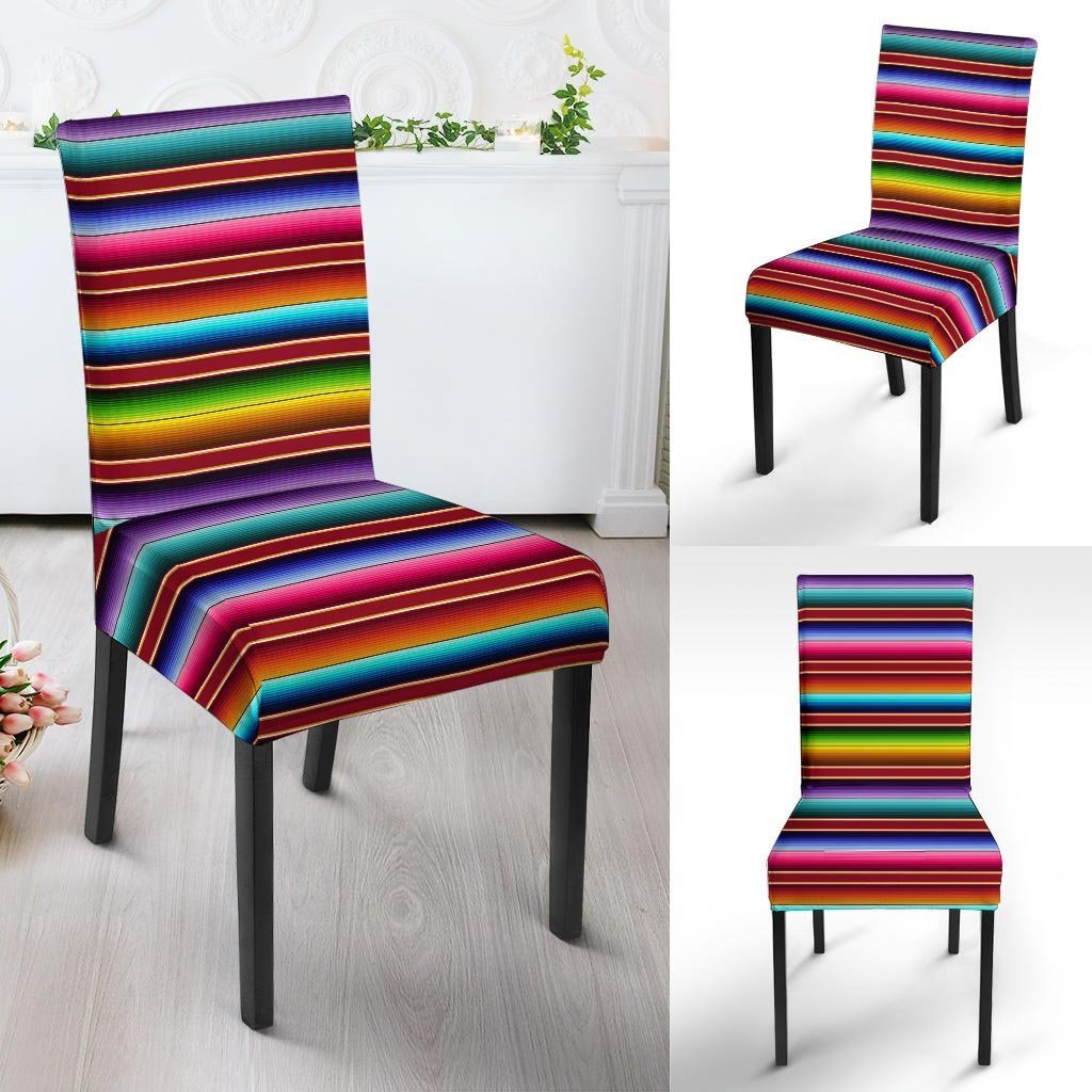 Serape Baja Print Chair Cover-grizzshop