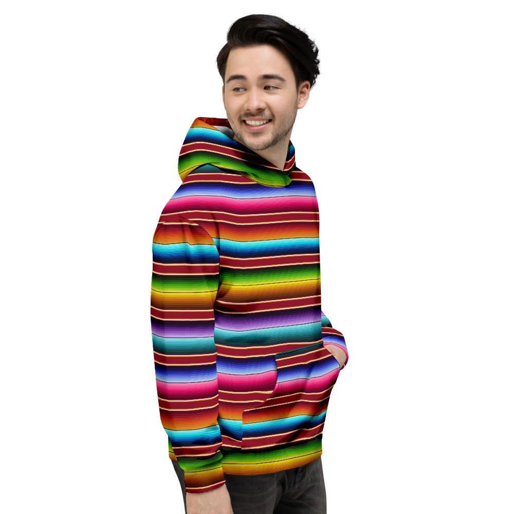 Serape Baja Print Men's Hoodie-grizzshop