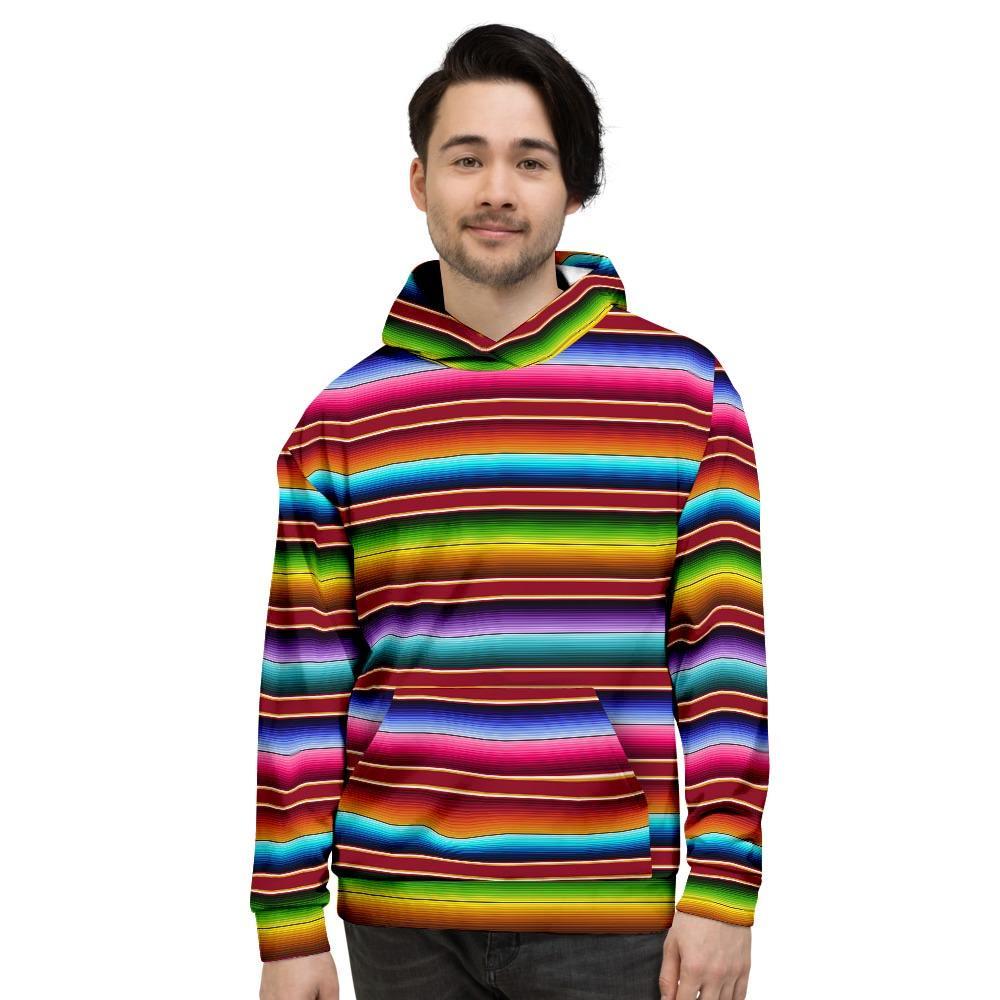 Serape Baja Print Men's Hoodie-grizzshop