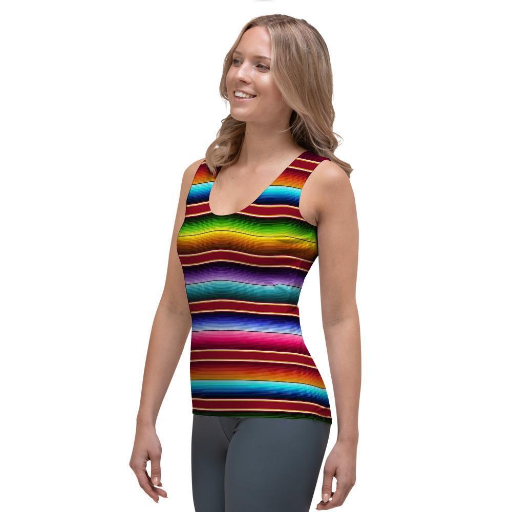 Serape Baja Print Women's Tank Top-grizzshop