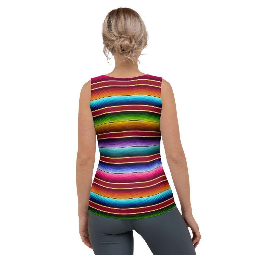 Serape Baja Print Women's Tank Top-grizzshop