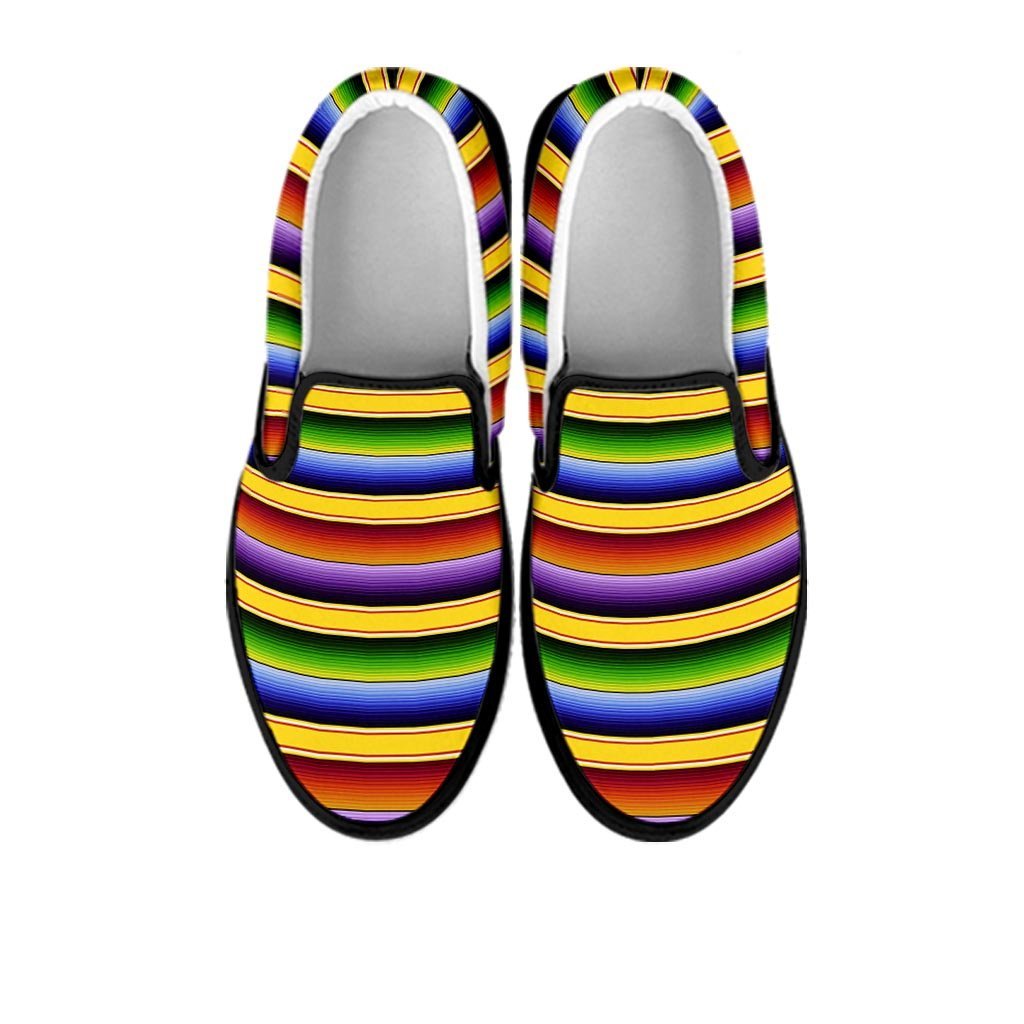 Serape Baja Women's Slip On Sneakers-grizzshop