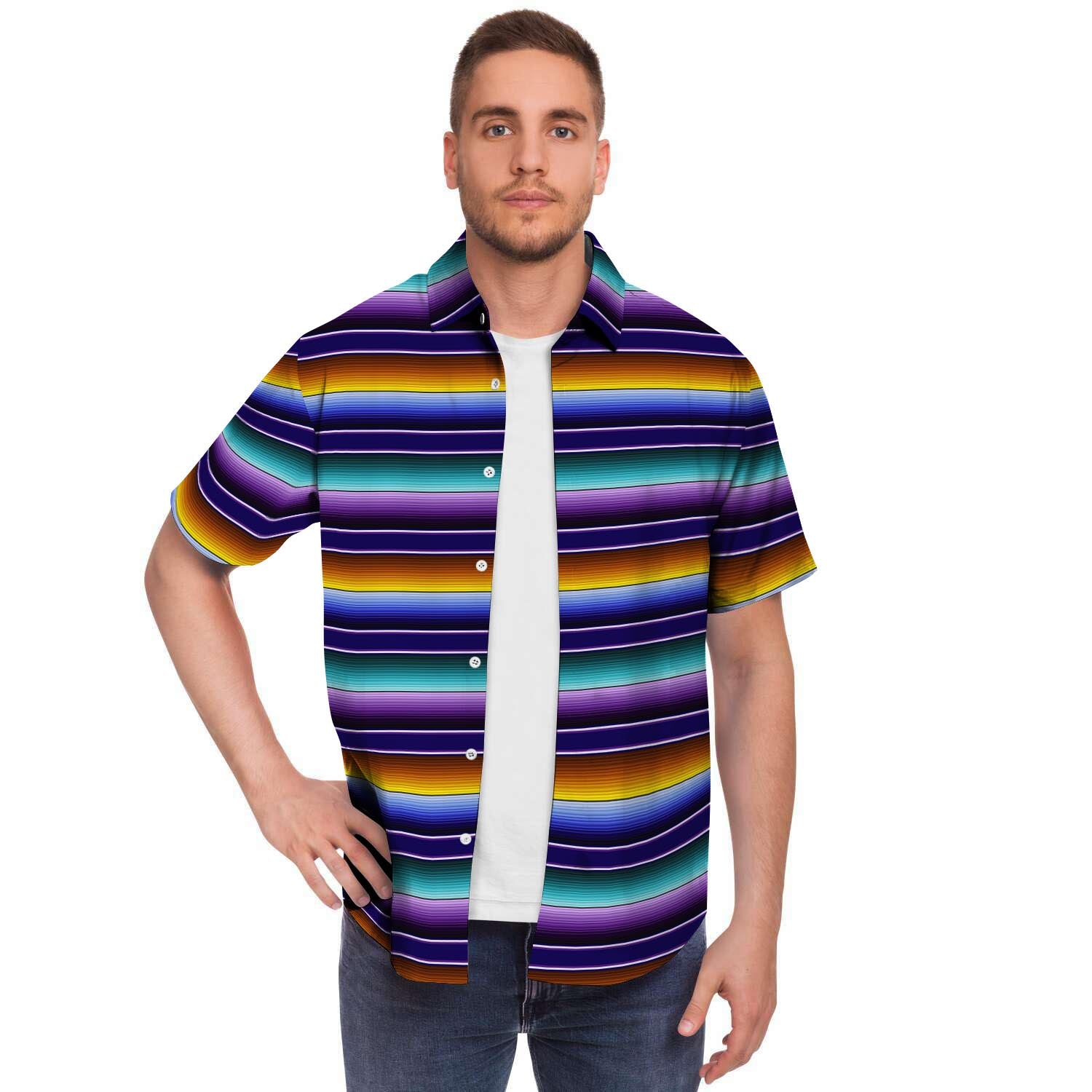 Serape Men's Short Sleeve Shirt-grizzshop