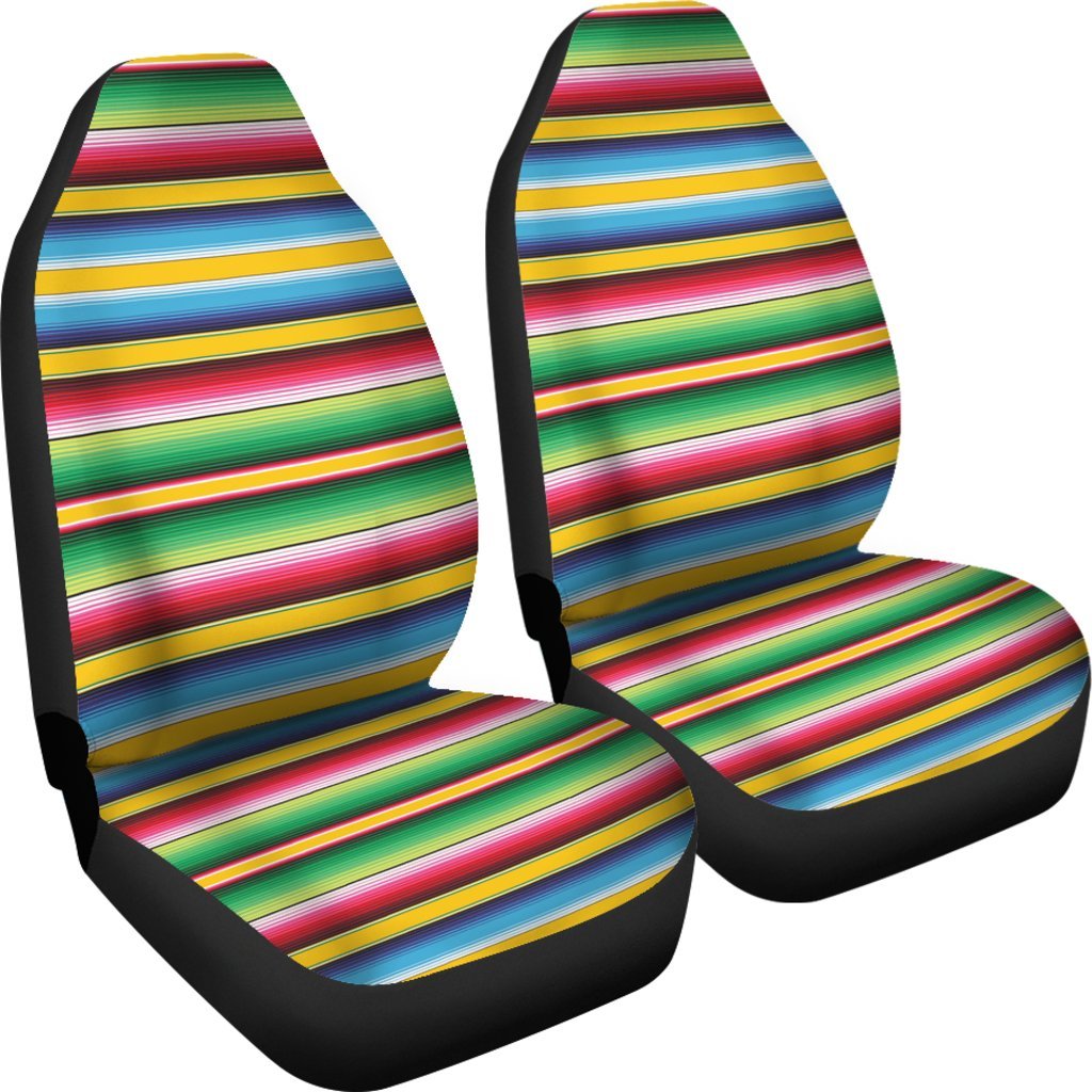 Serape Mexican Blanket Baja Pattern Print Universal Fit Car Seat Cover-grizzshop