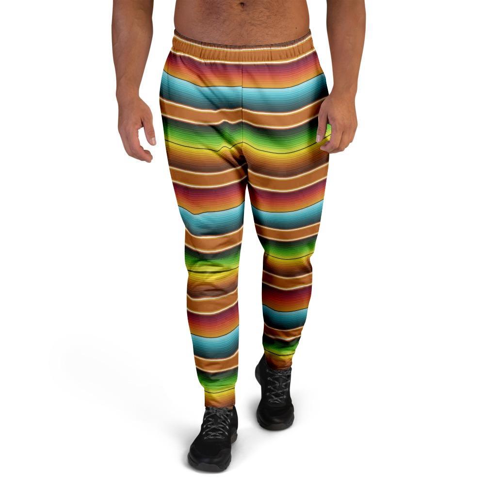 Serape Print Men's Joggers-grizzshop