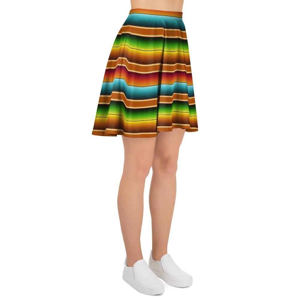 Serape Print Women's Skirt-grizzshop