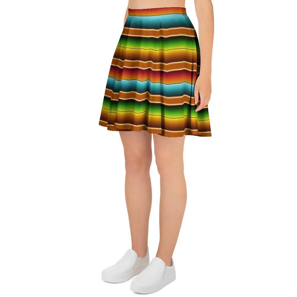 Serape Print Women's Skirt-grizzshop