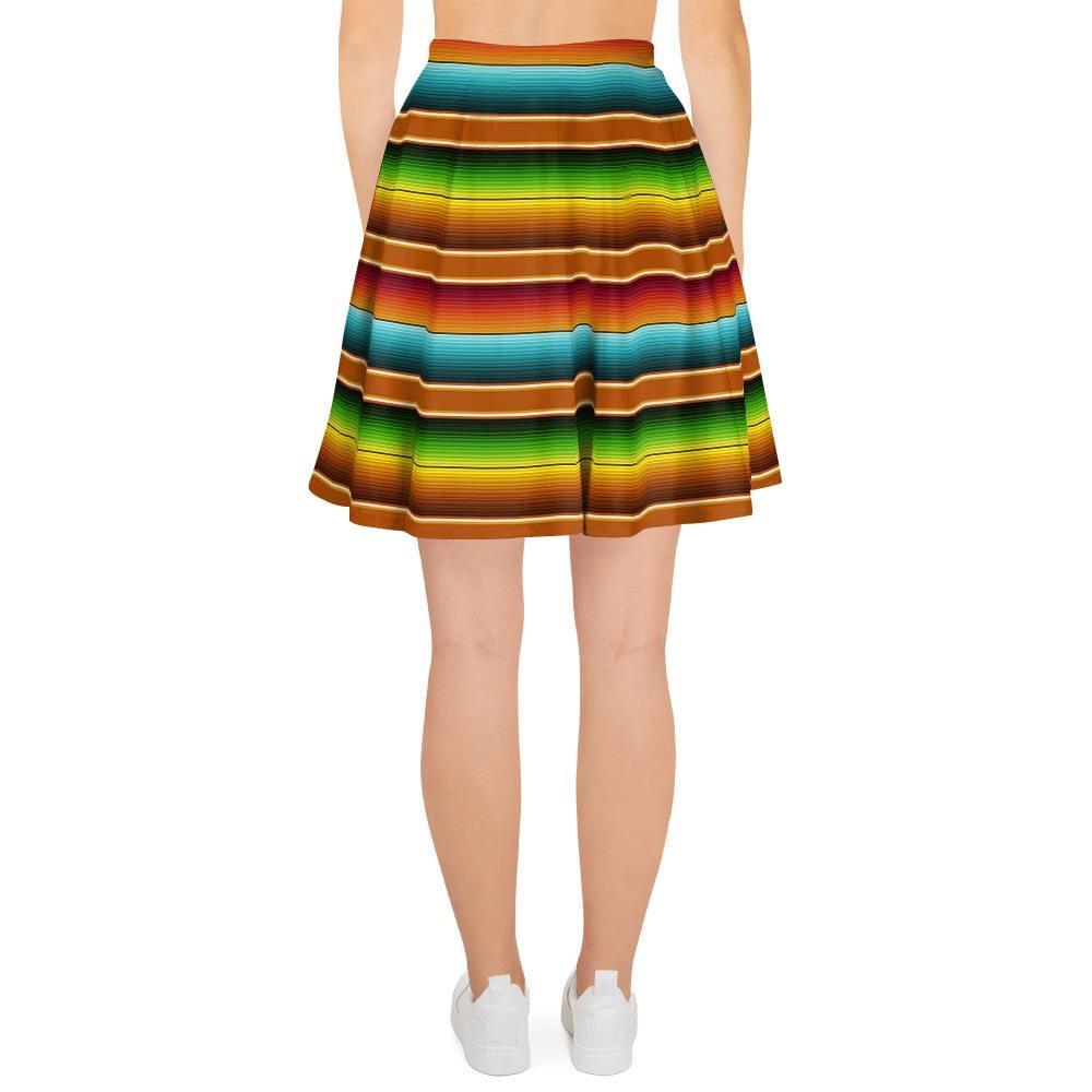 Serape Print Women's Skirt-grizzshop
