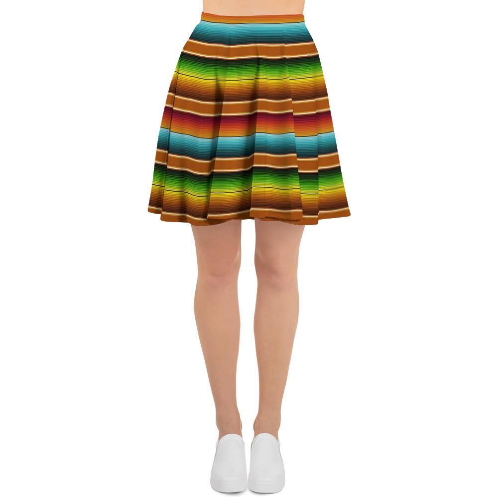 Serape Print Women's Skirt-grizzshop