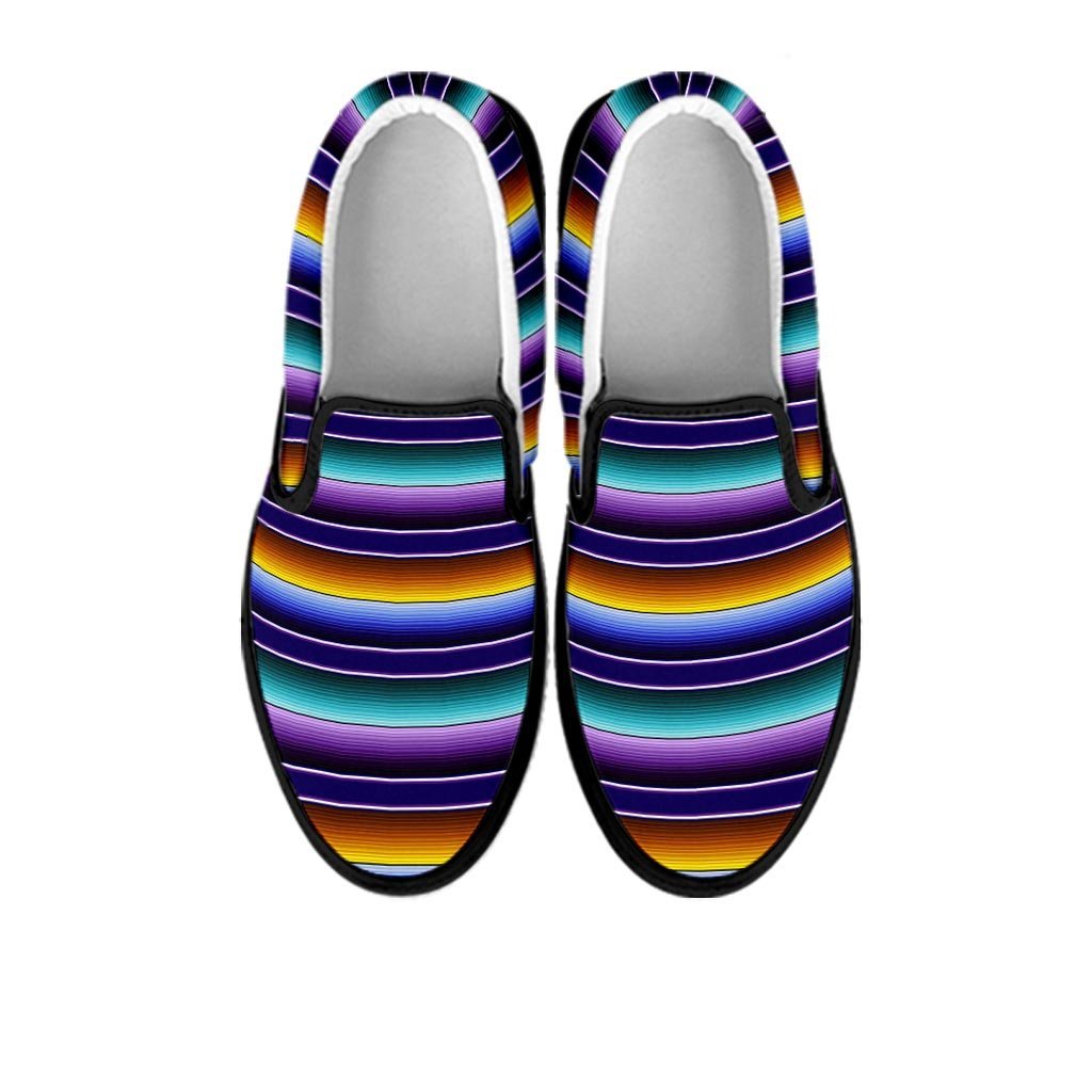 Serape Women's Slip On Sneakers-grizzshop