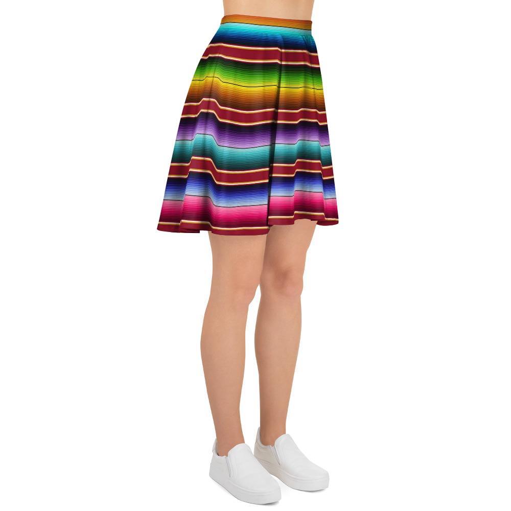 Serape Baja Print Women's Skirt-grizzshop