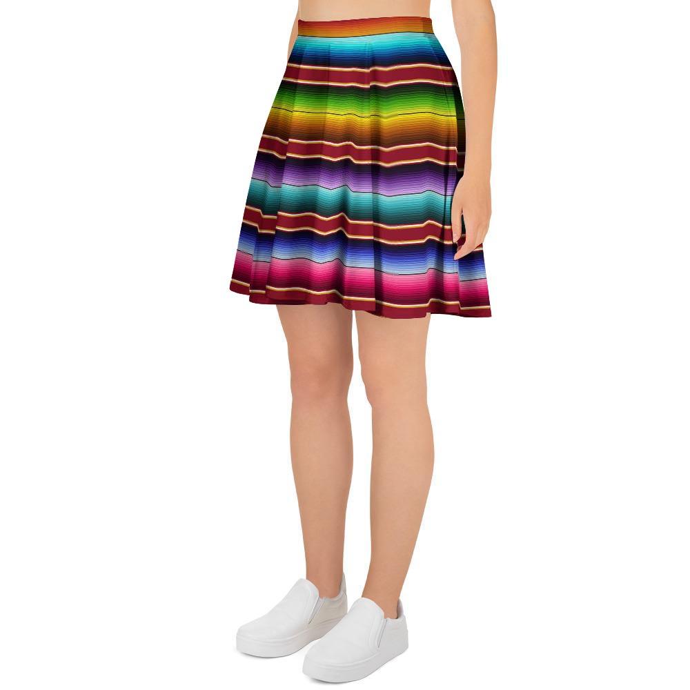 Serape Baja Print Women's Skirt-grizzshop