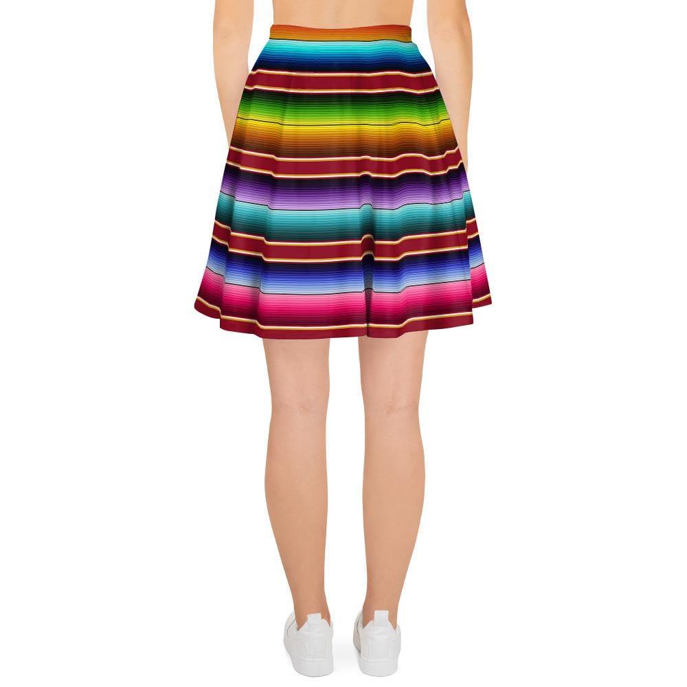 Serape Baja Print Women's Skirt-grizzshop
