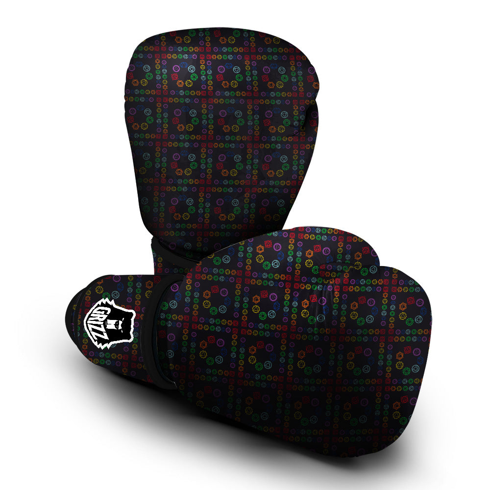 Seven Chakras Colorful Print Pattern Boxing Gloves-grizzshop
