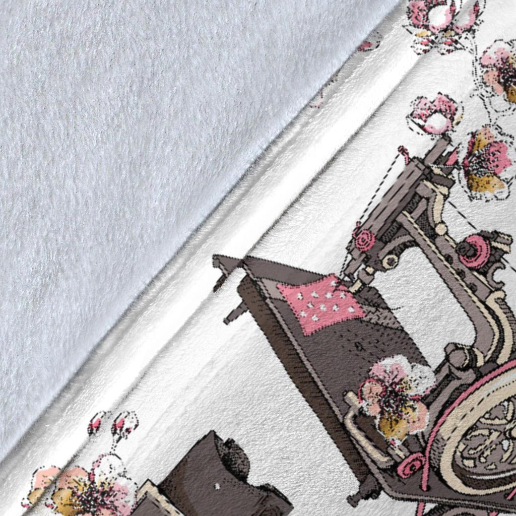 Sewing Machine Print Pattern Blanket-grizzshop