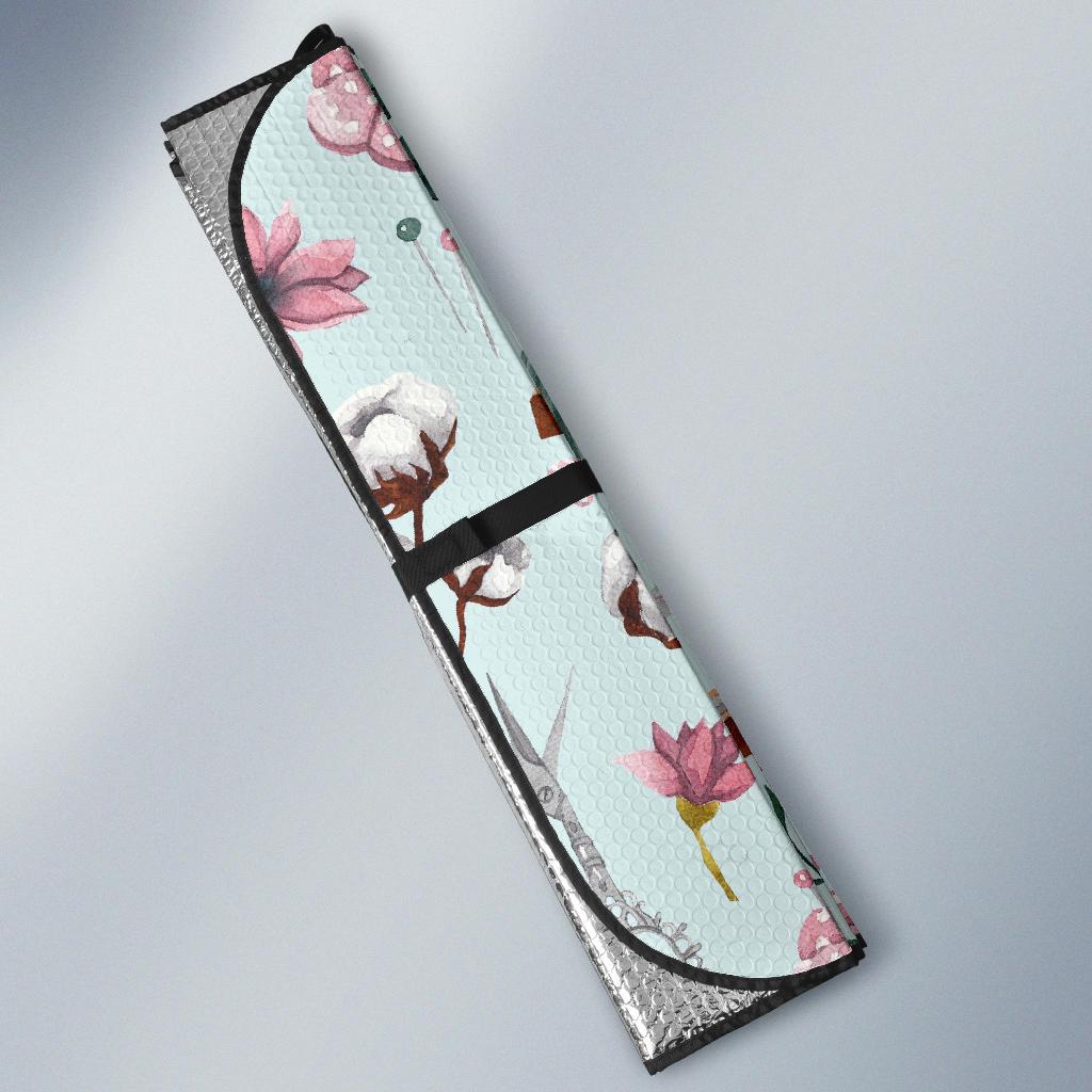 Sewing Pattern Print Car Sun Shade-grizzshop
