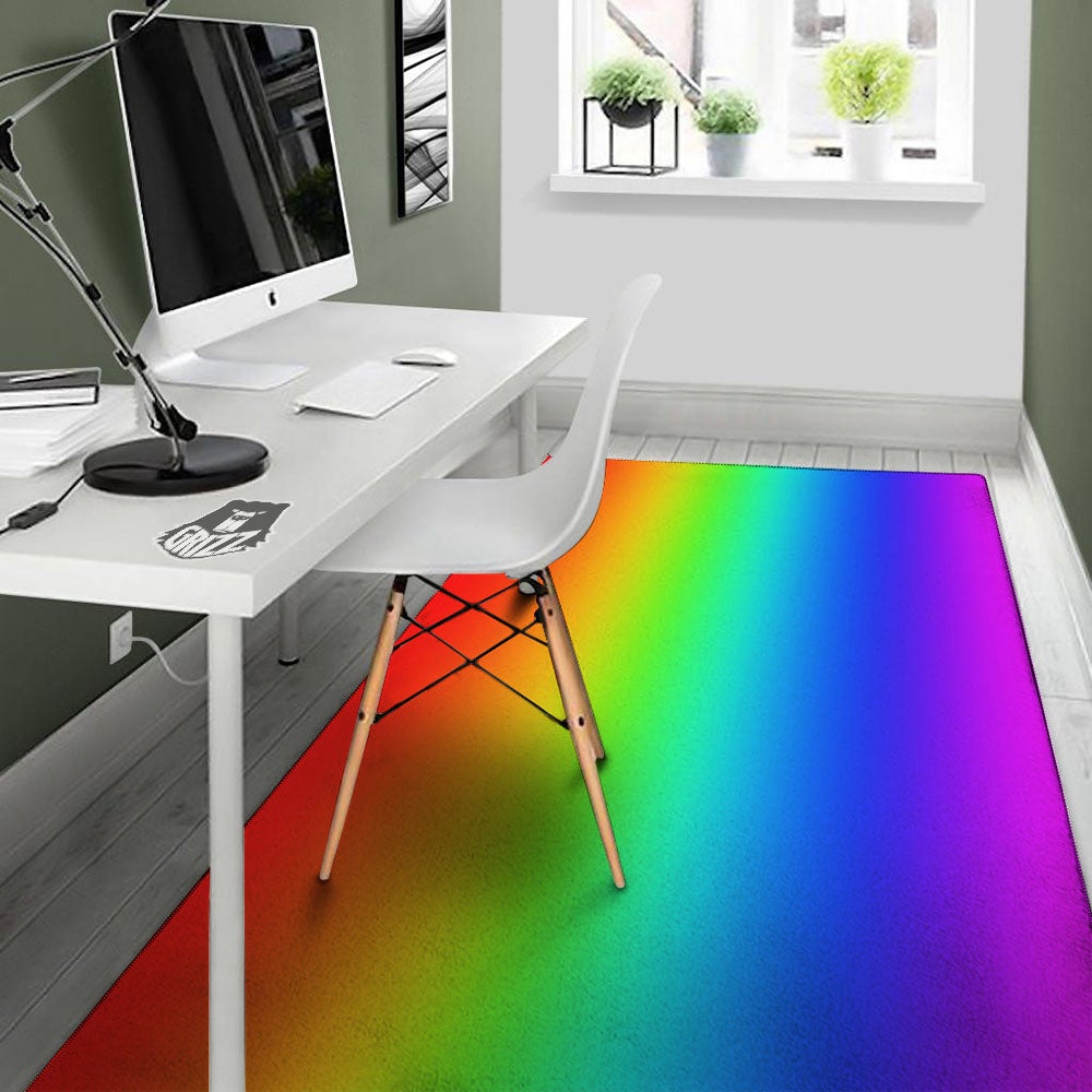 Shades Rainbow Print Pattern Floor Mat-grizzshop