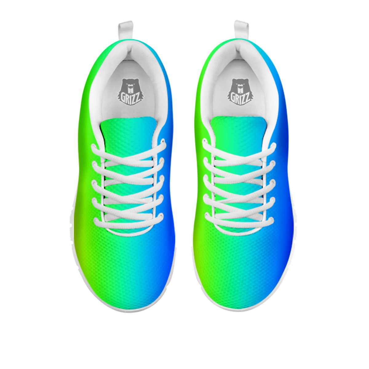 Shades Rainbow Print Pattern White Sneaker-grizzshop