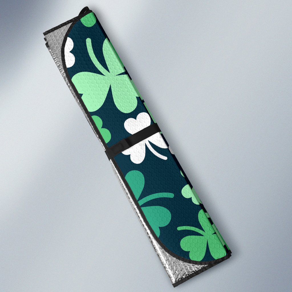 Shamrock Pattern Print Car Sun Shade-grizzshop