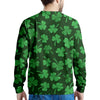 Shamrock St. Patrick's Day Print Pattern Men's Sweatshirt-grizzshop