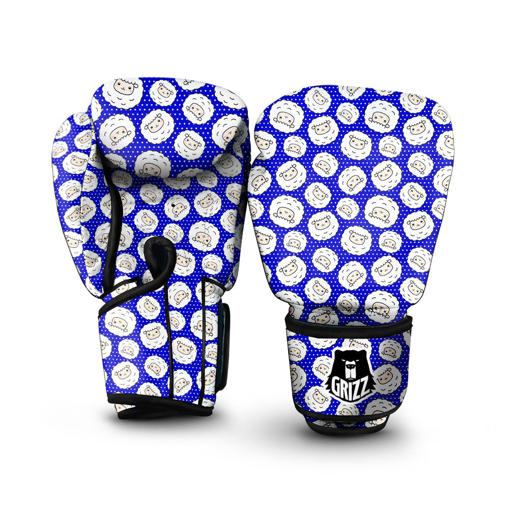 Sheep Cartoon Print Pattern Boxing Gloves-grizzshop