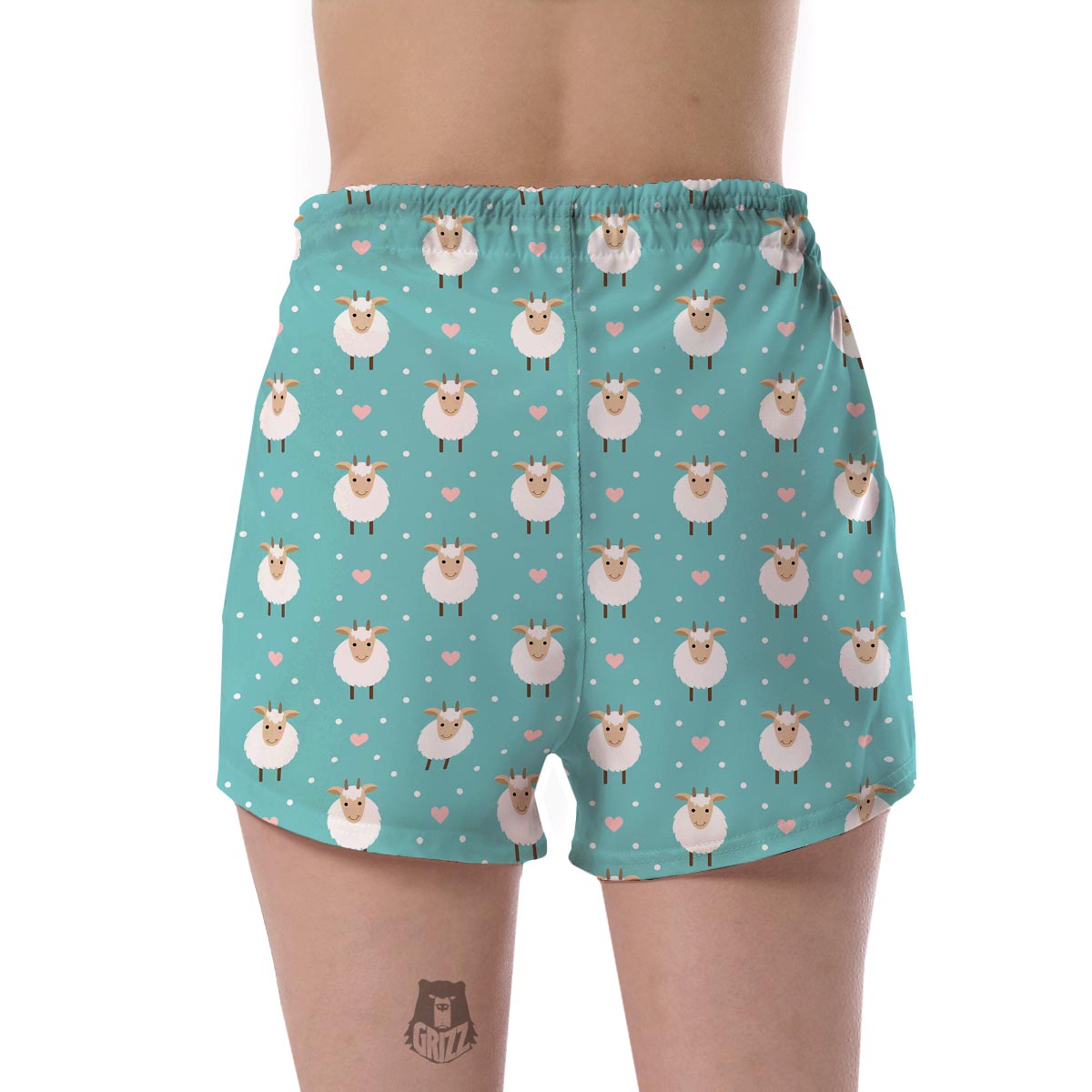 Sheep Goat Pattern Print Women's Shorts-grizzshop