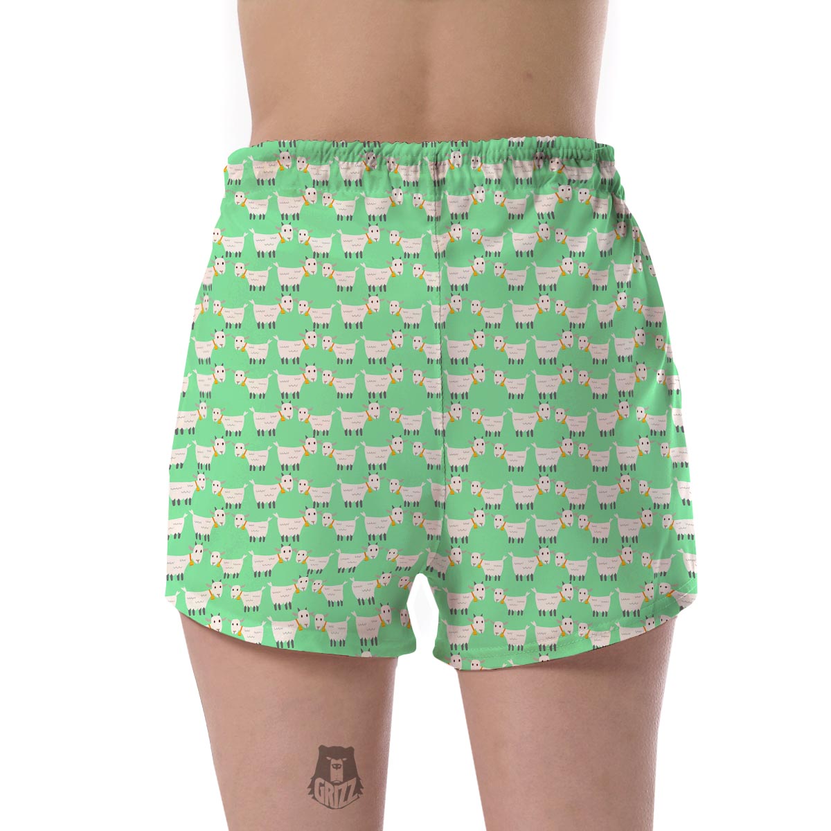 Sheep Goat Print Pattern Women's Shorts-grizzshop
