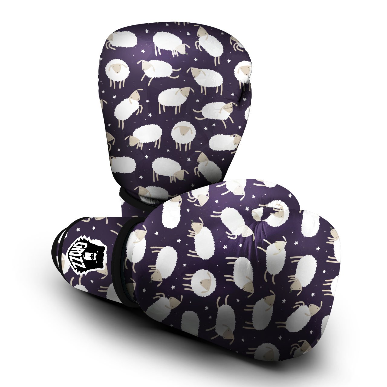 Sheep Print Pattern Boxing Gloves-grizzshop