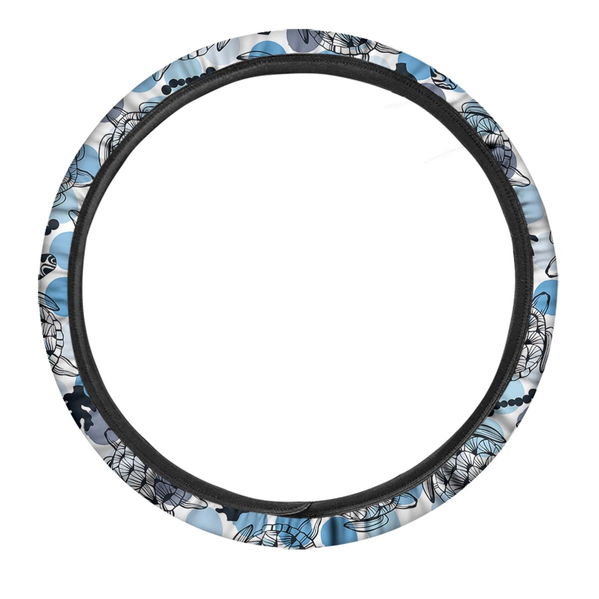 Shell Sea Turtle Print Pattern Car Steering Wheel Cover-grizzshop