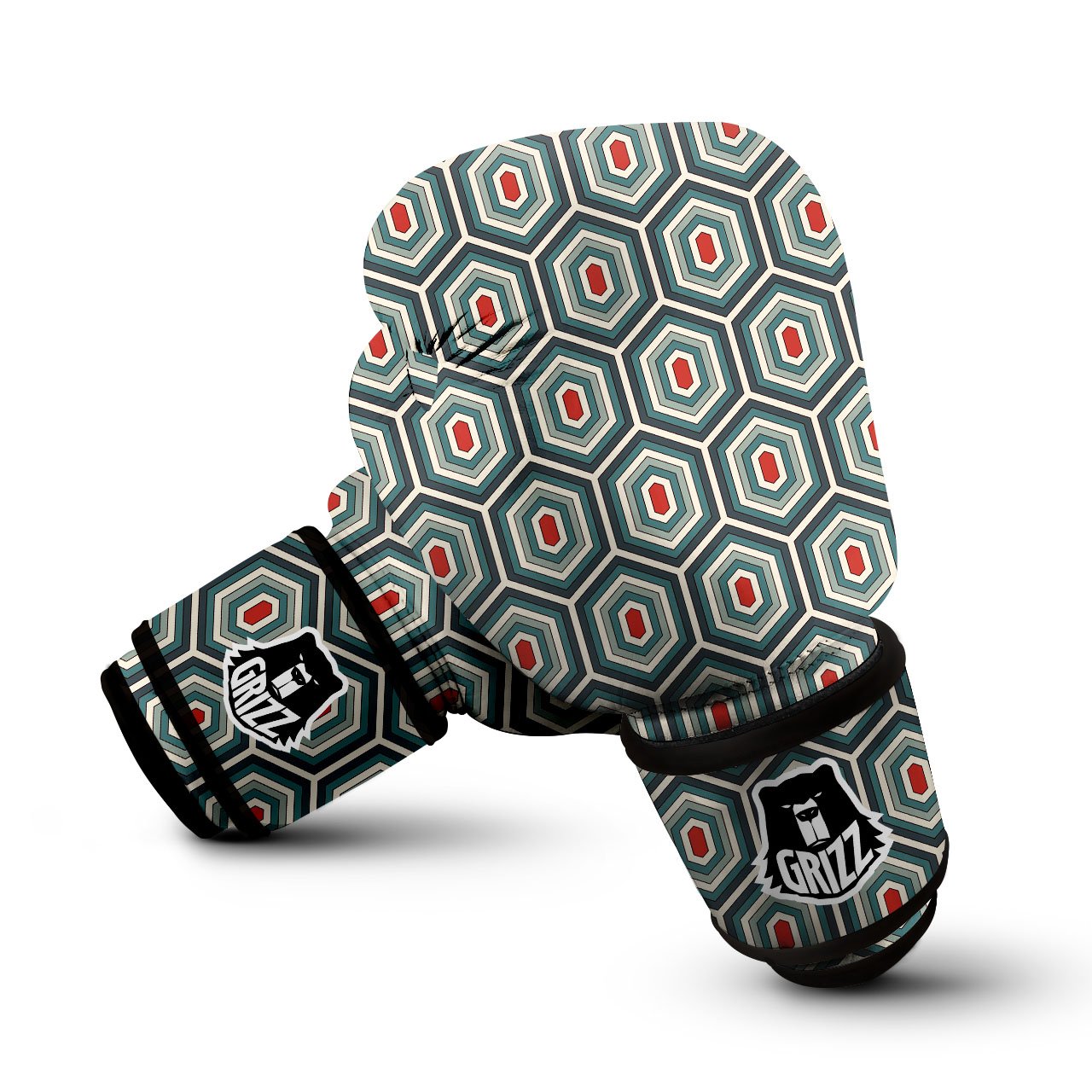 Shell Turtle Print Pattern Boxing Gloves-grizzshop