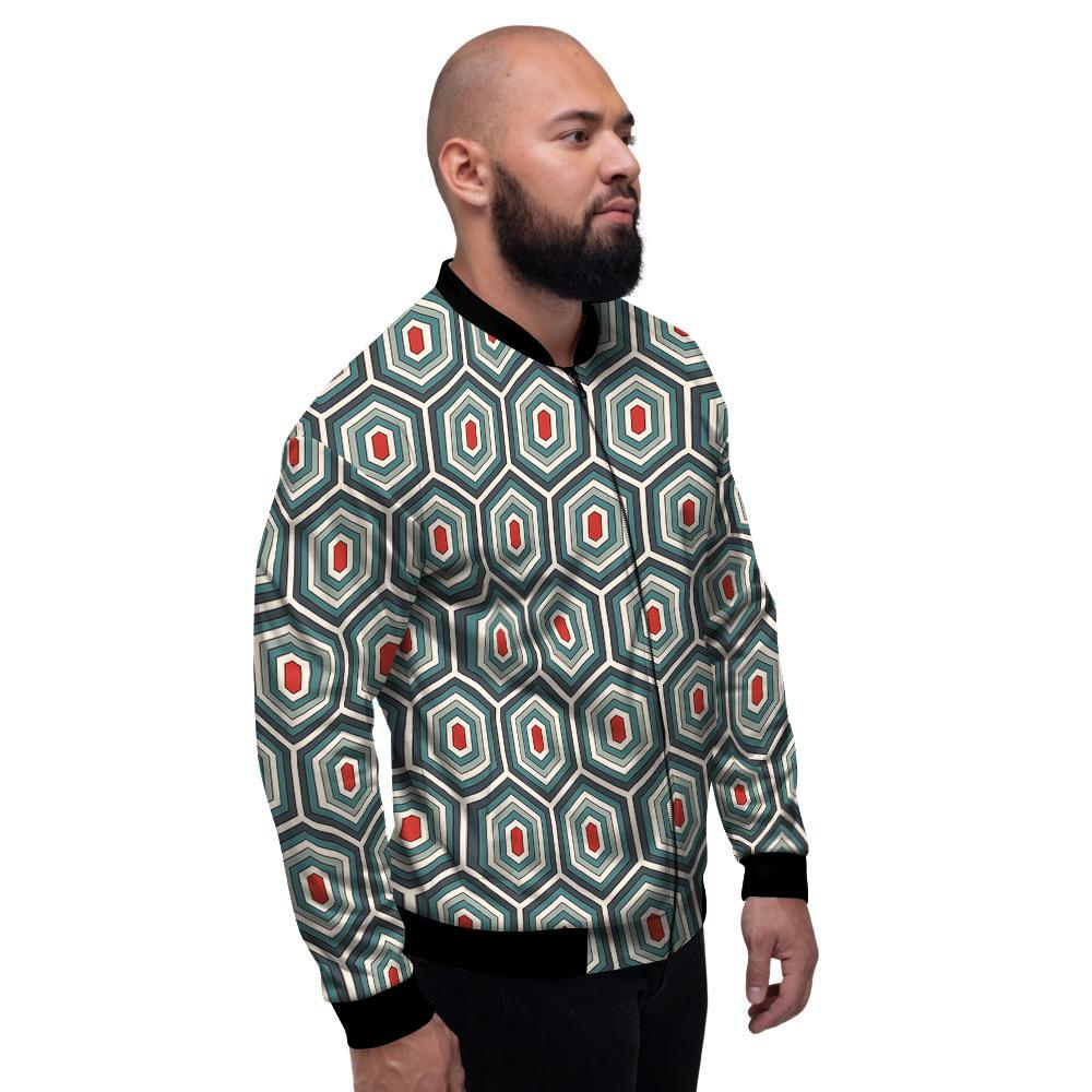 Shell Turtle Print Pattern Men's Bomber Jacket-grizzshop