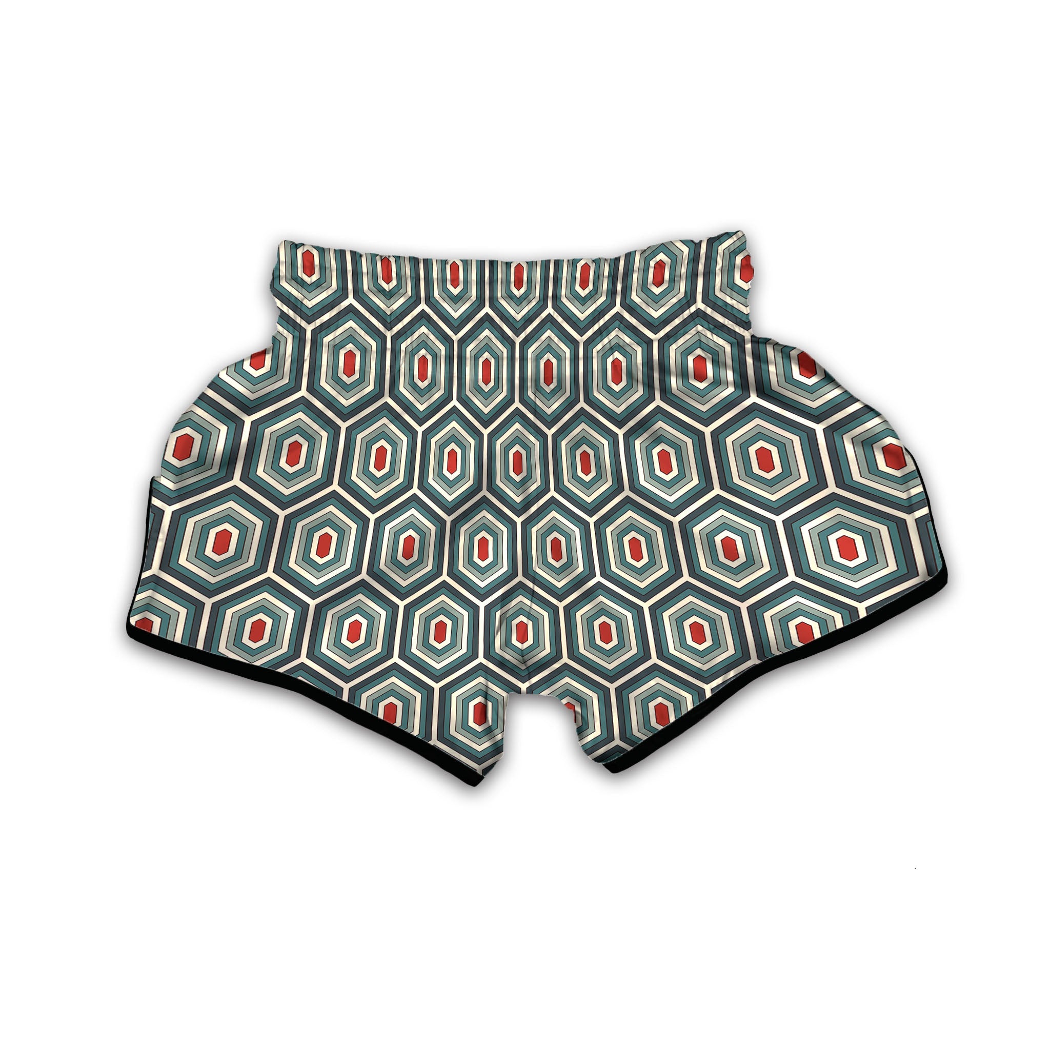 Shell Turtle Print Pattern Muay Thai Boxing Shorts-grizzshop
