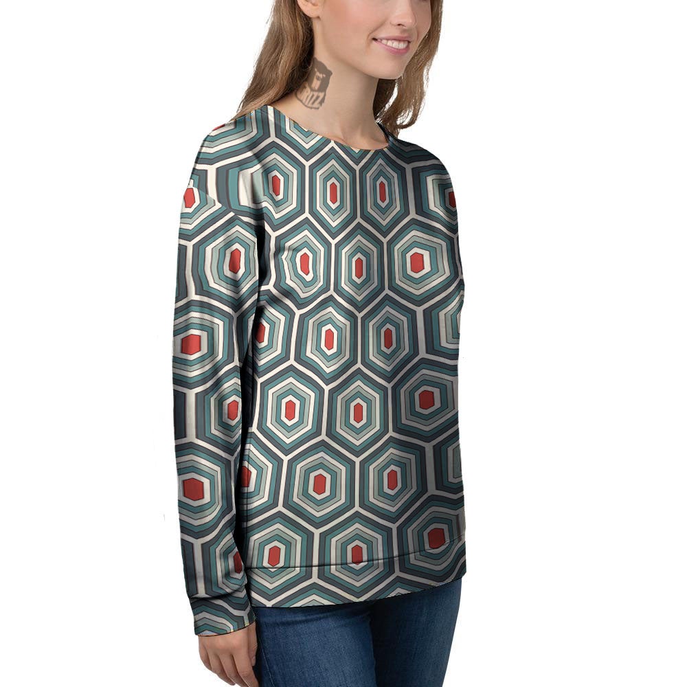 Shell Turtle Print Pattern Women's Sweatshirt-grizzshop