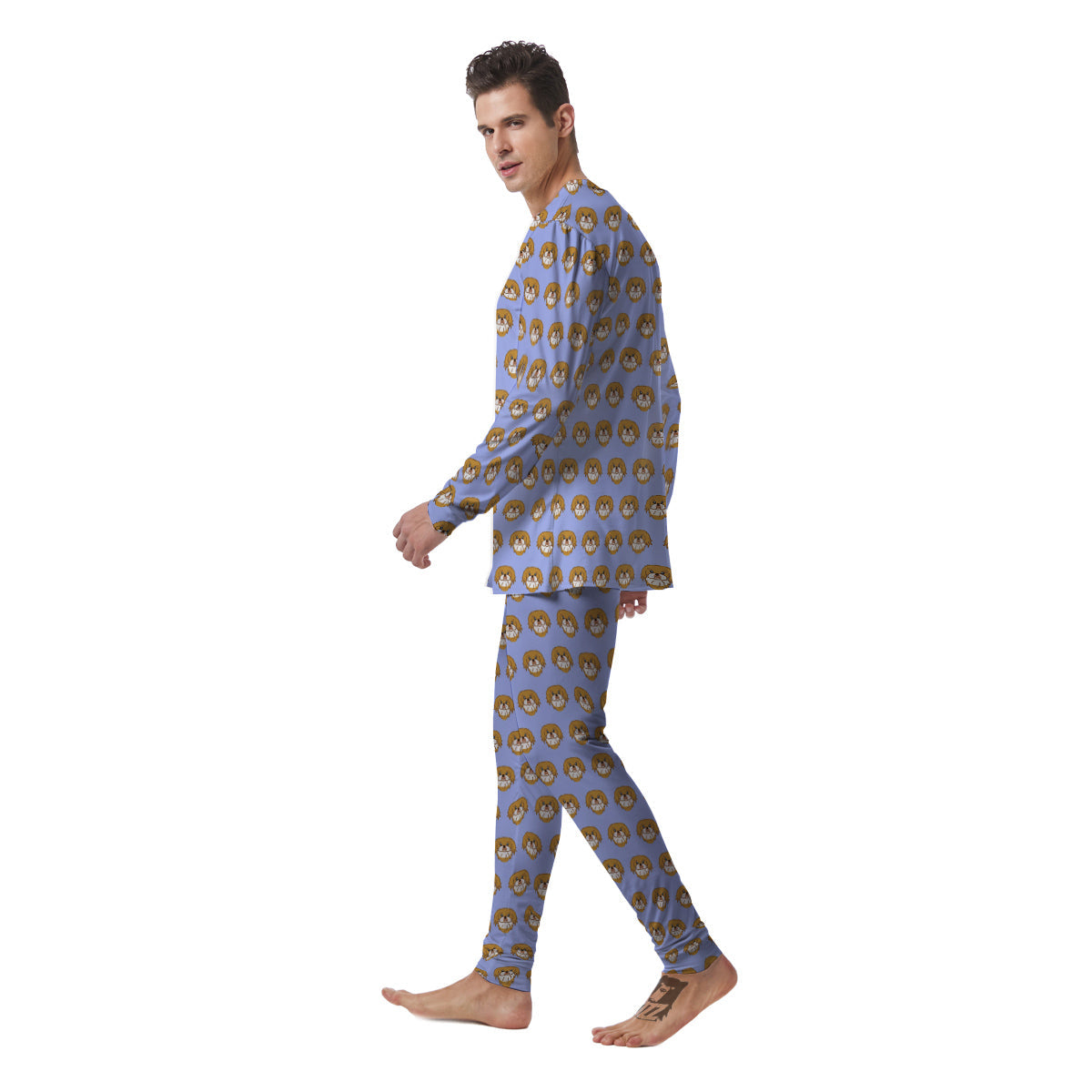 Shih Tzu Cute Print Pattern Men's Pajamas-grizzshop