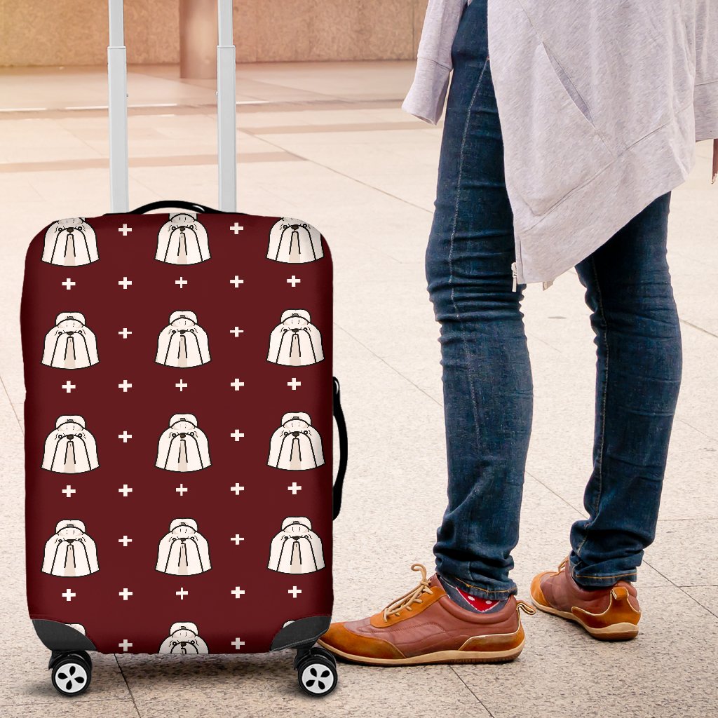 Shih Tzu Dog Pattern Print Luggage Cover Protector-grizzshop
