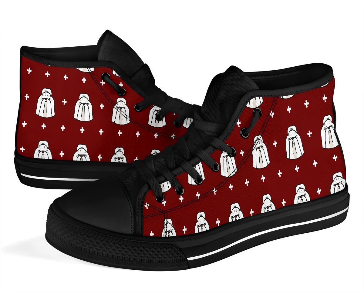Shih Tzu Dog Pattern Print Men Women's High Top Shoes-grizzshop