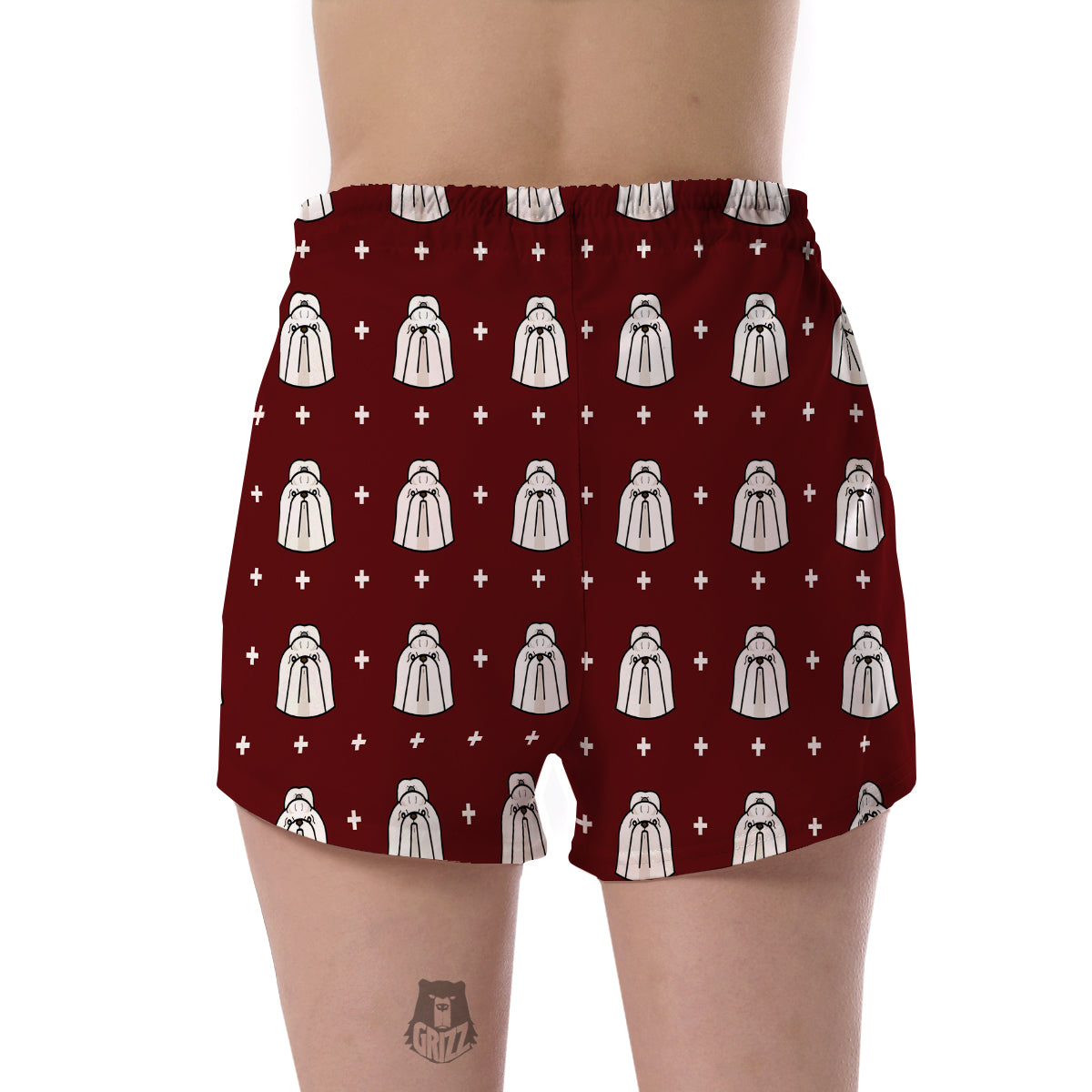 Shih Tzu Dog Pattern Print Women's Shorts-grizzshop