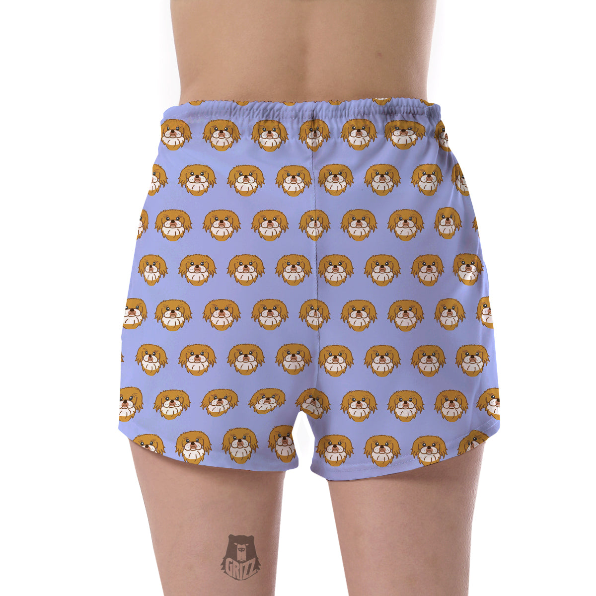 Shih Tzu Dog Print Pattern Women's Shorts-grizzshop