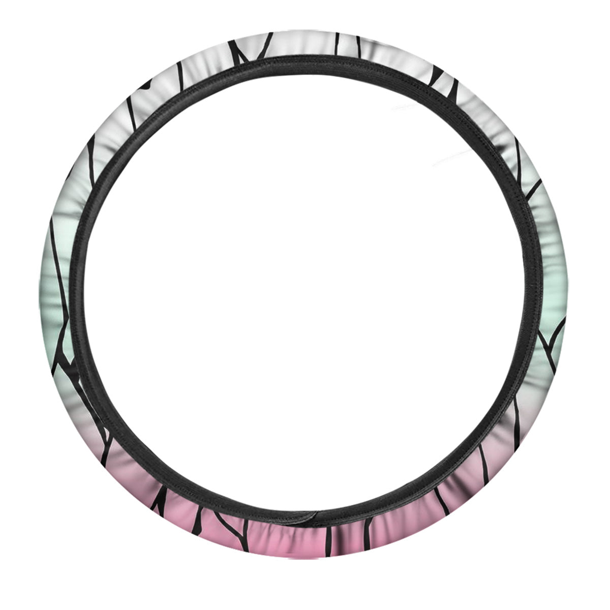 Shinobu Print Pattern Car Steering Wheel Cover-grizzshop