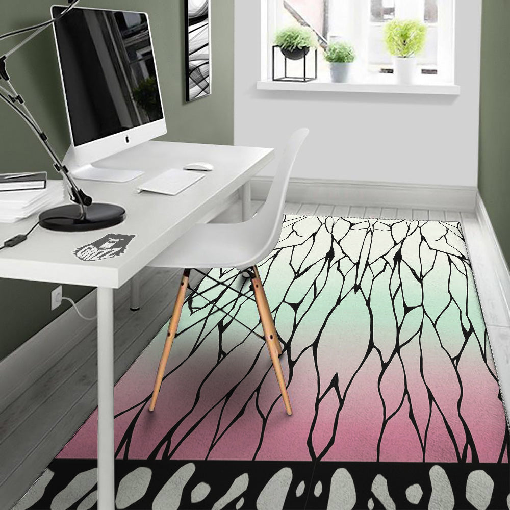 Shinobu Print Pattern Floor Mat-grizzshop