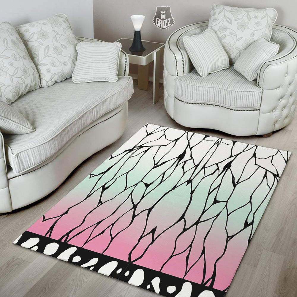 Shinobu Print Pattern Floor Mat-grizzshop