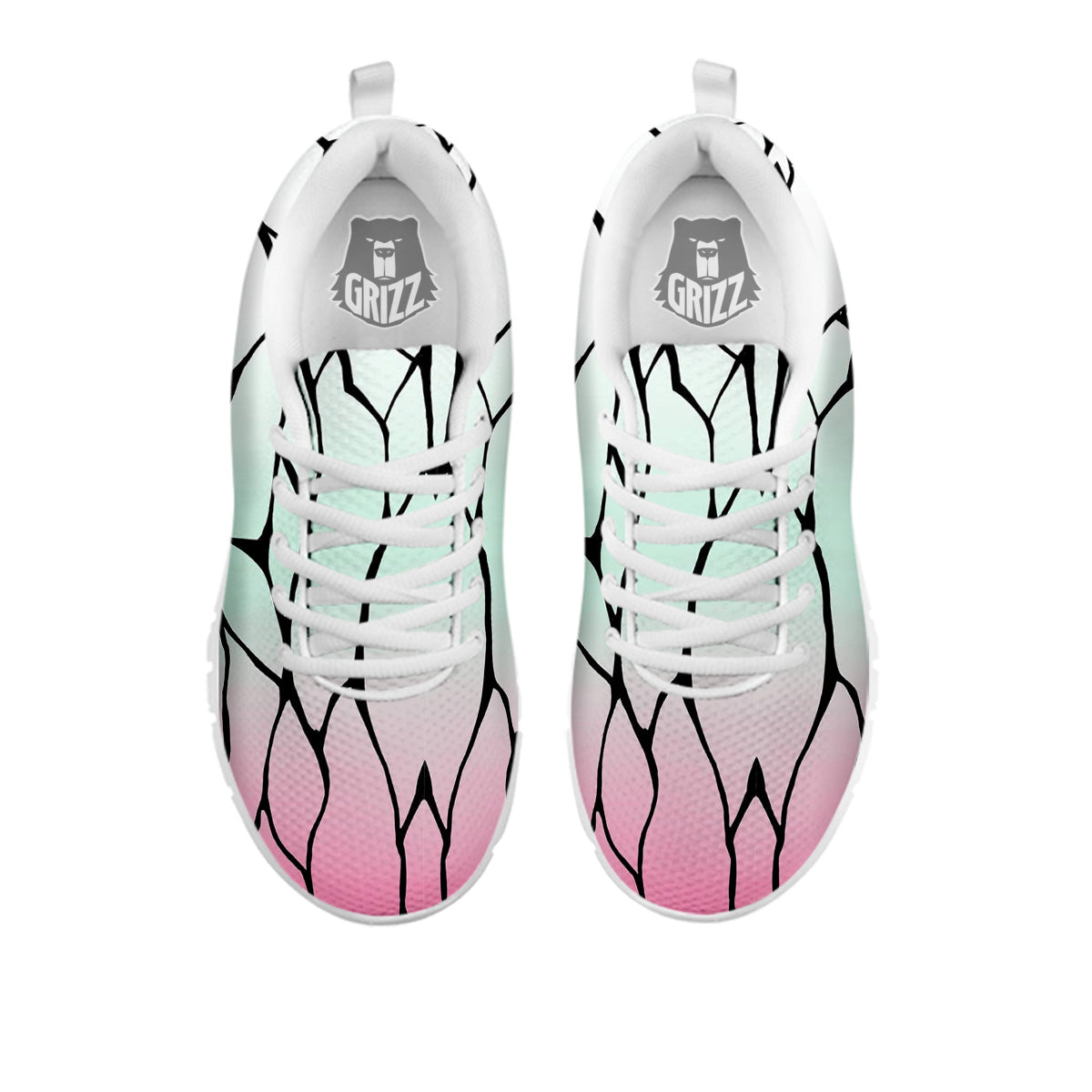 Shinobu Print Pattern White Sneaker-grizzshop