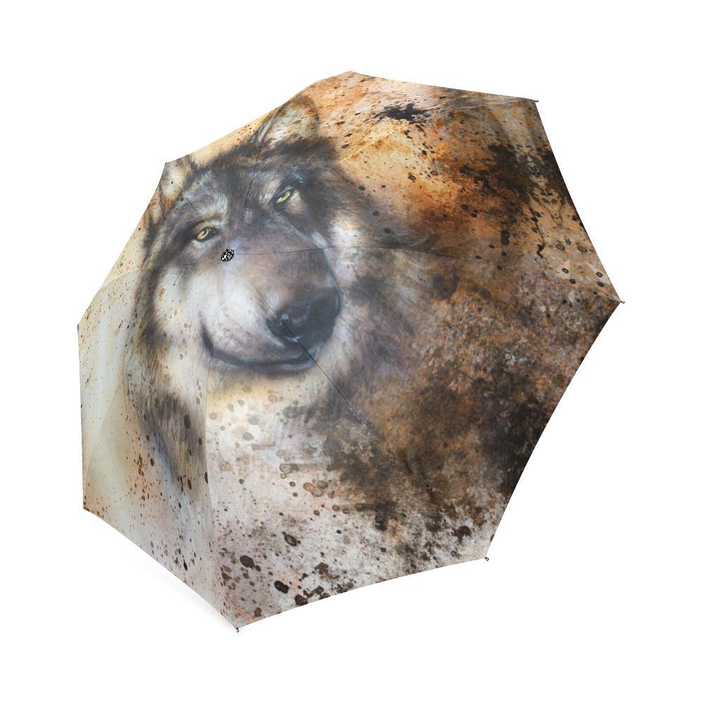Siberian Husky Drawing Print Foldable Umbrella-grizzshop