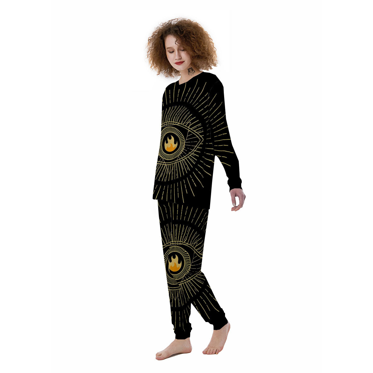 Sight Masonic Eye Print Women's Pajamas-grizzshop