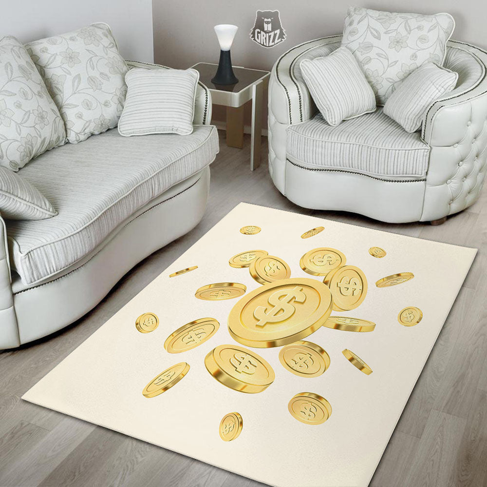 Sign Explosion Golden Dollar Print Floor Mat-grizzshop