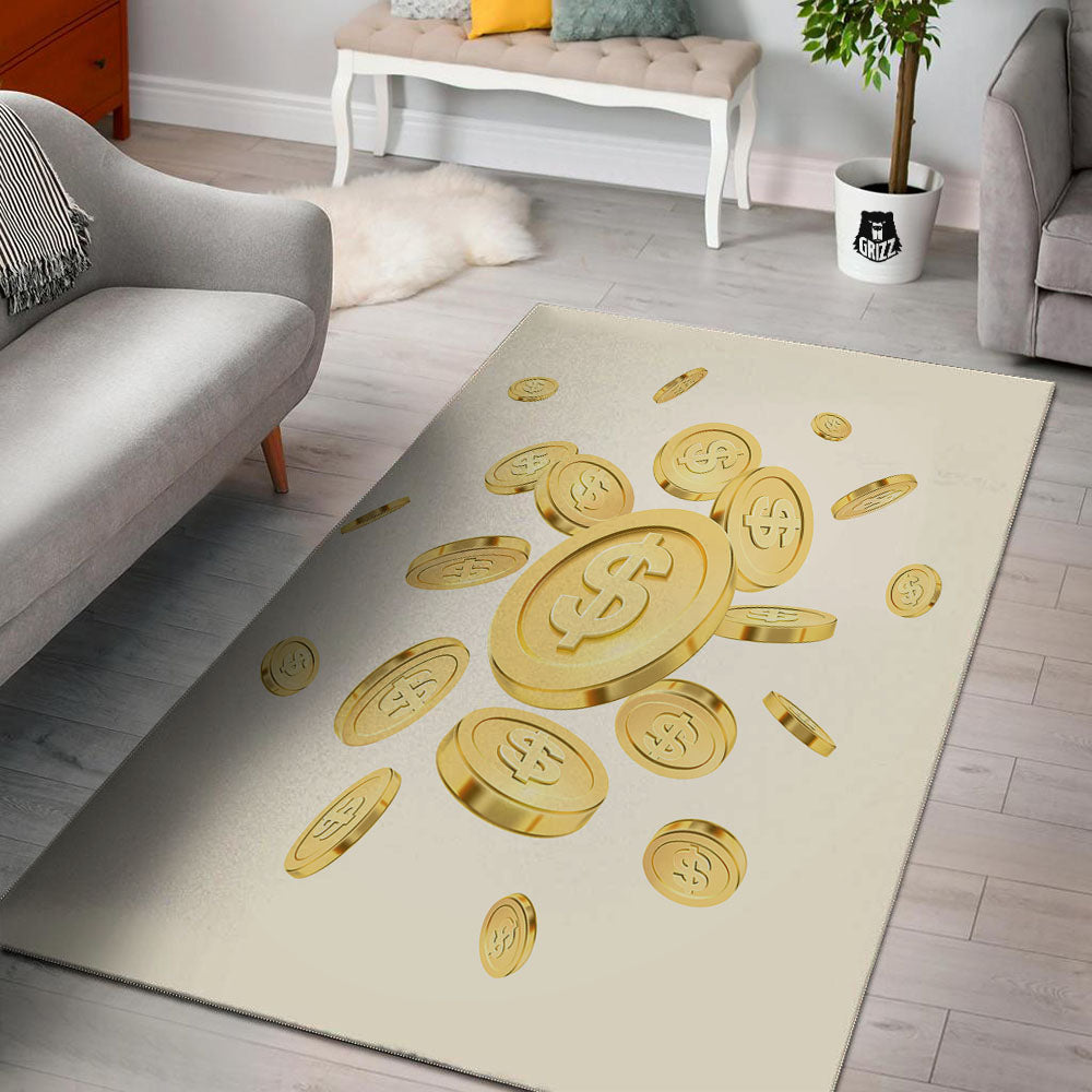 Sign Explosion Golden Dollar Print Floor Mat-grizzshop