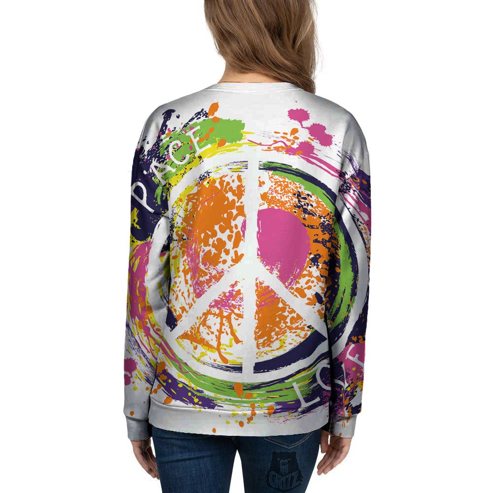 Sign Peace Rasta Print Women's Sweatshirt-grizzshop